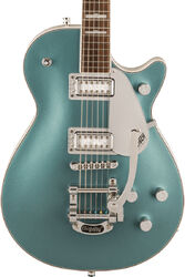 Single cut electric guitar Gretsch G5230T-140 Electromatic 140th Double Platinum Jet FT Single-Cut Bigsby - Two-tone stone / pearl platinum
