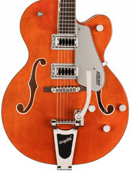 Semi-hollow electric guitar Gretsch G5420T Electromatic Classic Hollow Body Single-Cut with Bigsby - Orange stain