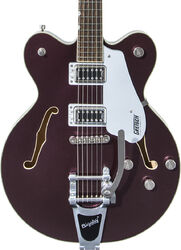 Semi-hollow electric guitar Gretsch G5622T Electromatic Center Block Double-Cut with Bigsby 2019 - Dark cherry metallic