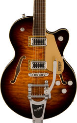 Semi-hollow electric guitar Gretsch G5655T-QM Electromatic Center Block Jr. Single-Cut - Sweet tea