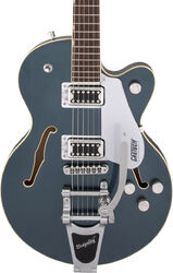 Semi-hollow electric guitar Gretsch G5655T Electromatic Center Block Jr. Single-Cut Bigsby - Jade grey metallic