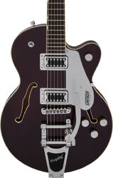 Semi-hollow electric guitar Gretsch G5655T Electromatic Center Block Jr. Single-Cut Bigsby - Dark cherry metallic