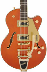 Semi-hollow electric guitar Gretsch G5655TG Electromatic Center Block Jr. - Orange stain