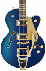 Semi-hollow electric guitar Gretsch G5655TG Electromatic Center Block Jr. - Azure metallic