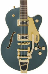 Semi-hollow electric guitar Gretsch G5655TG Electromatic Center Block Jr. - Cadillac green