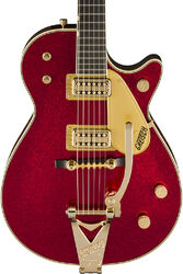 Single cut electric guitar Gretsch Professional G6129TG-59VS Ltd (Japan) - red sparkle