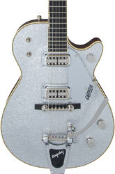 Single cut electric guitar Gretsch Professionnal G6129T-59 Vintage Select ’59 Silver Jet Bigsby (Japan) - silver sparkle