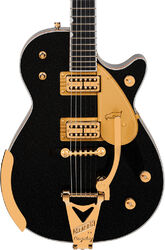 Single cut electric guitar Gretsch Professionnal G6134TG-58 1958 Custom Penguin Bigsby Ltd (Japan) - Emerald Night