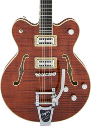 G6609TFM Players Edition Broadkaster Center Block Double-Cut Professional Japan - bourbon stain