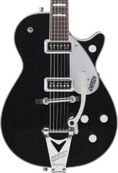 Single cut electric guitar Gretsch George Harrison G6128T-GH - Black