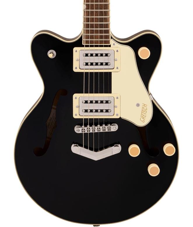 Double cut electric guitar Gretsch G2655 Streamliner JR DC - black
