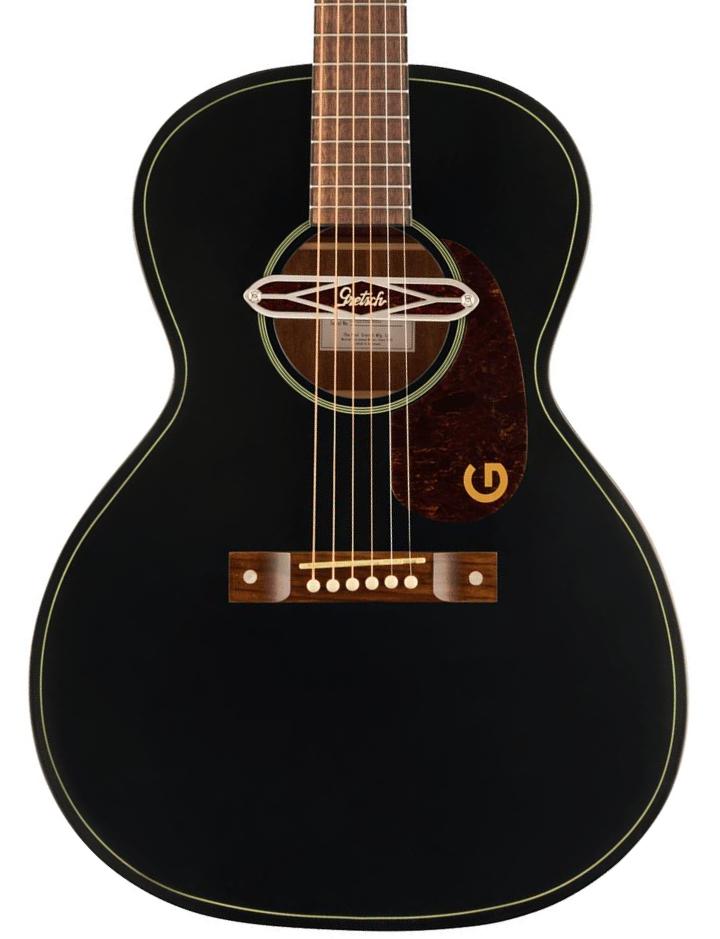 Folk guitar Gretsch Jim Dandy Deltoluxe Concert - Black Top Semi Gloss