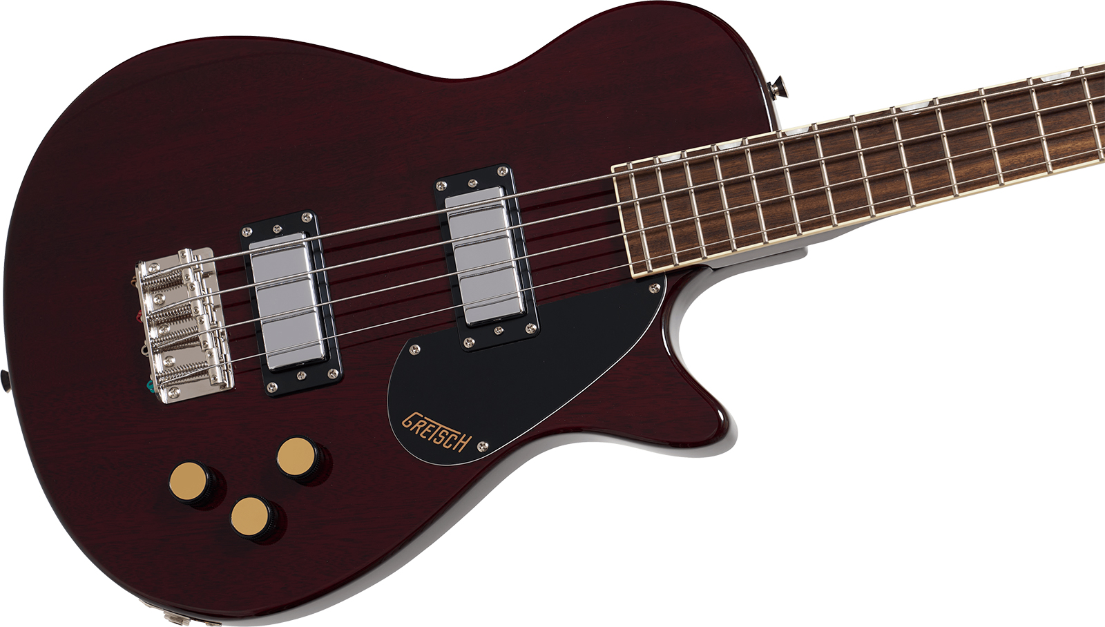 Gretsch Jet Club Bass Single-cut Streamliner Shsc Lau - Walnut Stain - Solid body electric bass - Variation 2