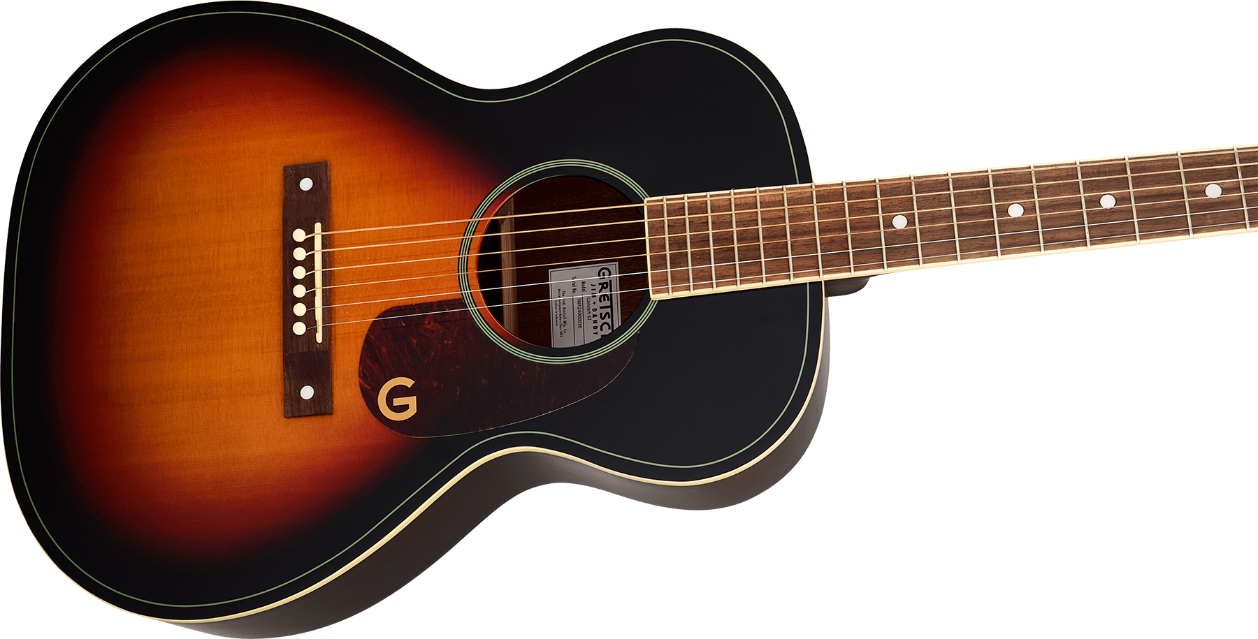 Gretsch Jim Dandy Concert Solid Top Ltd Epicea Sapele Noy - Heritage Burst - Folk guitar - Variation 2