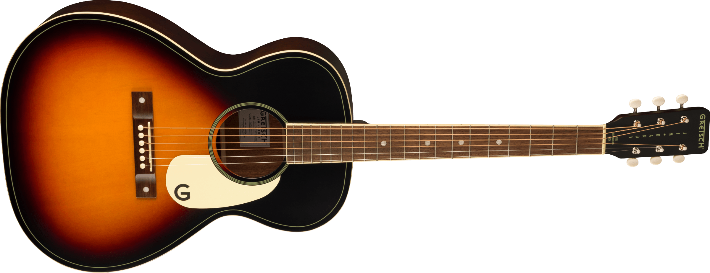 Gretsch Jim Dandy Concert Tout Tilleul Noy - Rex Burst - Folk guitar - Variation 2