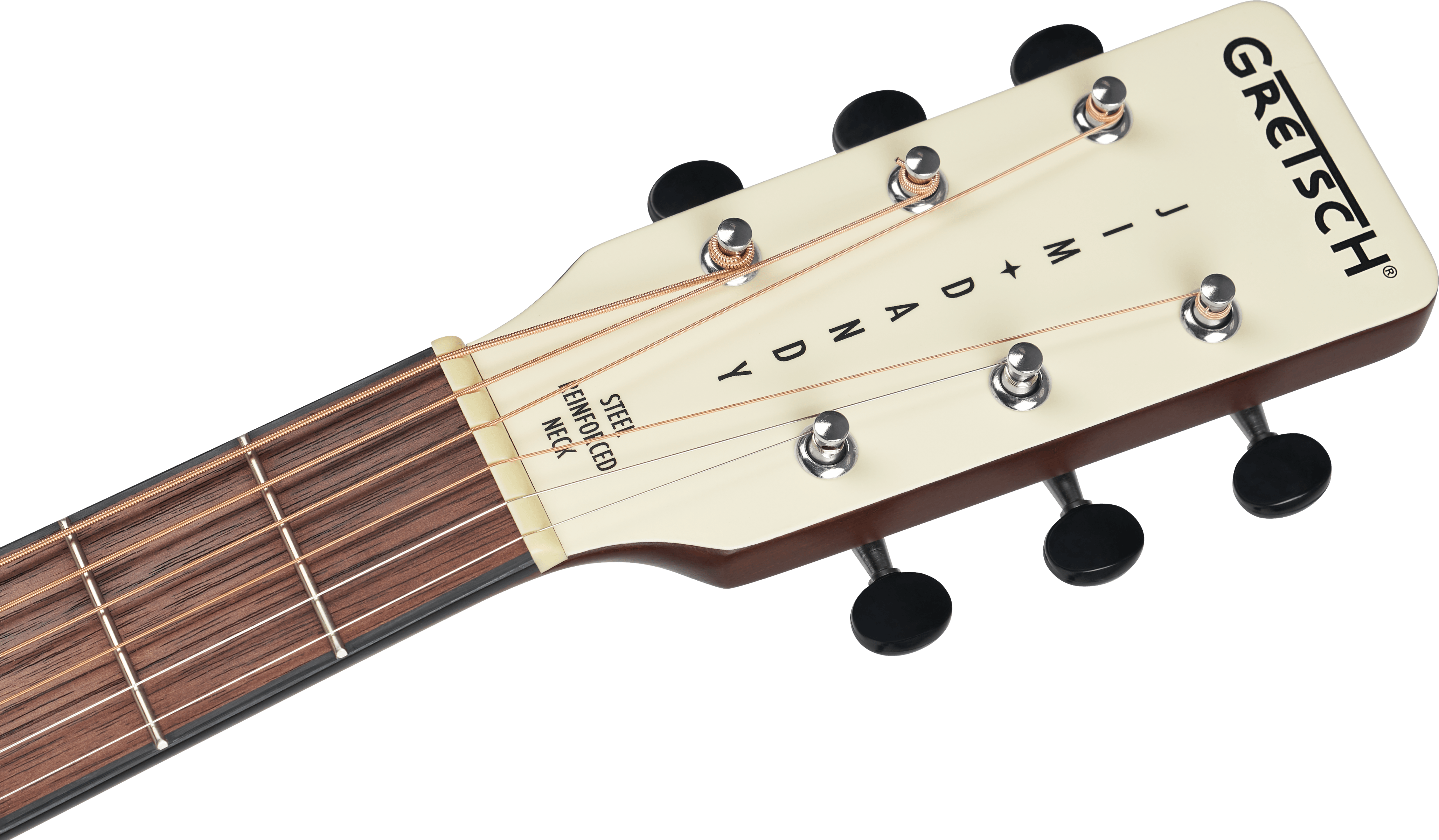 Gretsch Jim Dandy Parlor Ltd Sapele Wal - Vintage White - Folk guitar - Variation 3