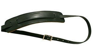 Leather Deluxe Vintage Guitar Strap - Black Guitar strap Gretsch