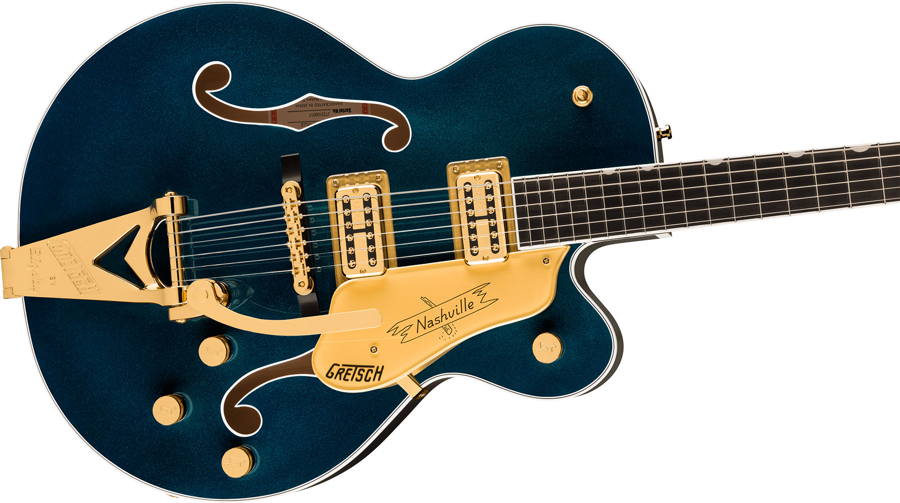 Gretsch Nashville Hollow Body Bigsby Gh Pro Jap 2h Trem Eb - Midnight Sapphire - Semi-hollow electric guitar - Variation 2