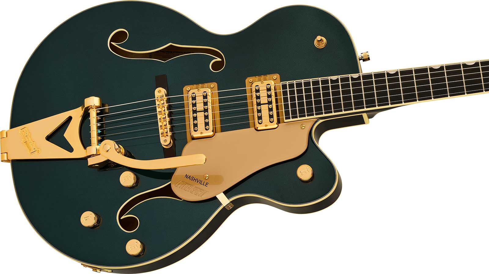 Gretsch Nashville Hollow Body Sc Bigsby Synchromatic 2h Trem Eb - Cadillac Green - Semi-hollow electric guitar - Variation 2