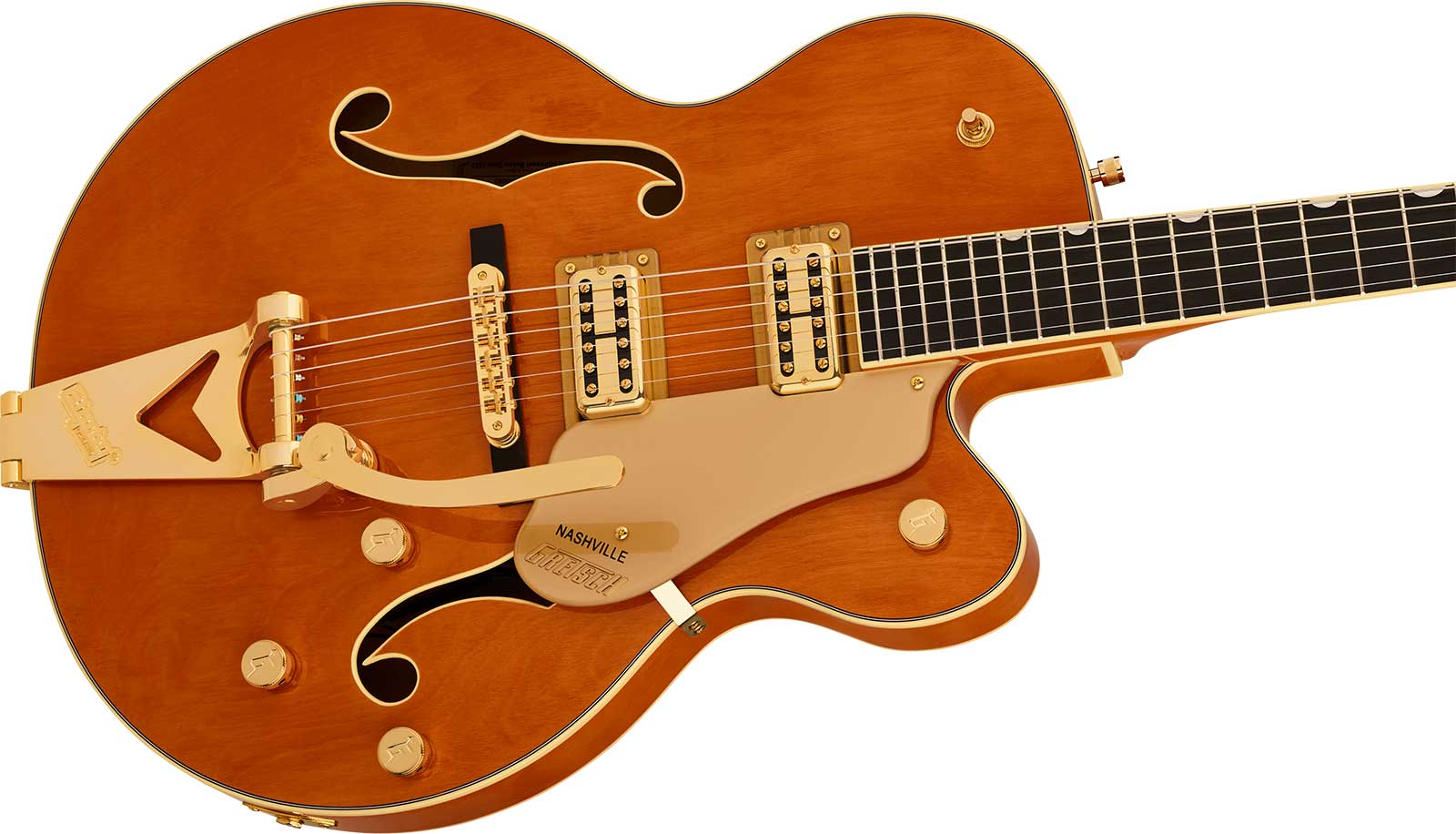 Gretsch Nashville Hollow Body Sc Bigsby Synchromatic 2h Trem Eb - 50's Orange Stain - Semi-hollow electric guitar - Variation 2