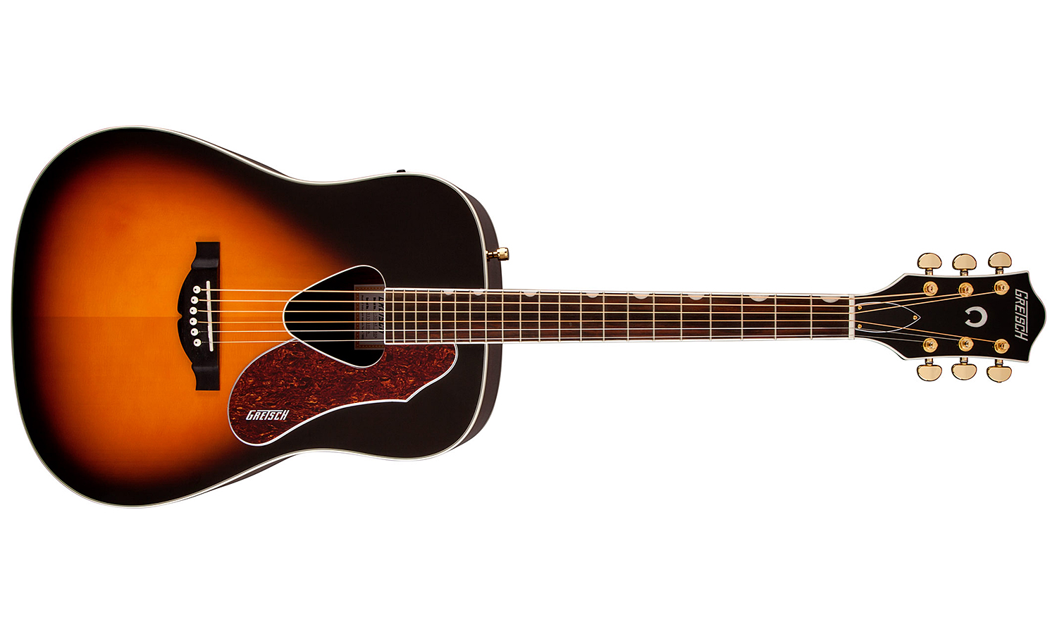 Gretsch G5024e Rancher Dreadnought Epicea Acajou Rw - Sunburst - Electro acoustic guitar - Variation 1