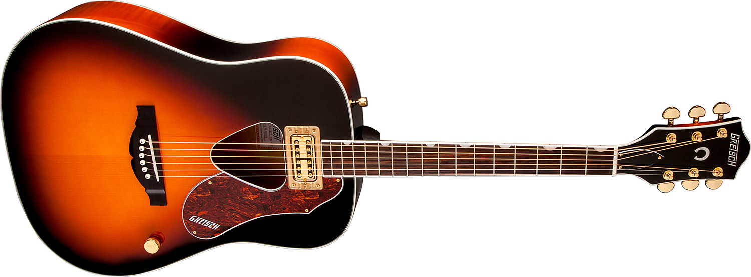 Gretsch G5031ft Rancher Dreadnought Epicea Acajou Rw - Sunburst - Electro acoustic guitar - Variation 2