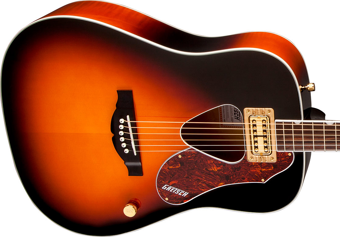 Gretsch G5031ft Rancher Dreadnought Epicea Acajou Rw - Sunburst - Electro acoustic guitar - Variation 3