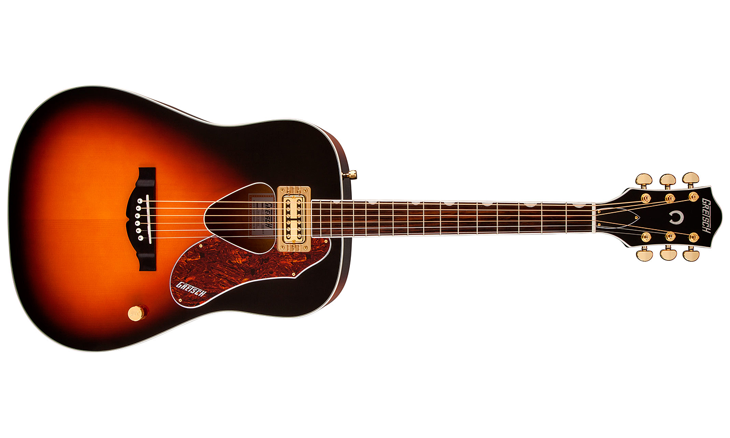 Gretsch G5031ft Rancher Dreadnought Epicea Acajou Rw - Sunburst - Electro acoustic guitar - Variation 1