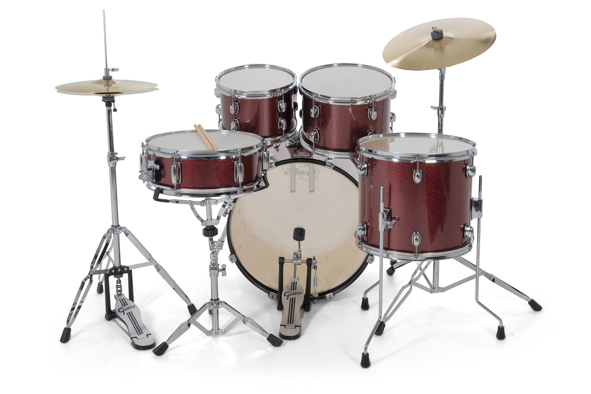 Gretsch Renegade 20'' - 5 FÛts - Ruby Sparkle - Fusion drum kit - Variation 1