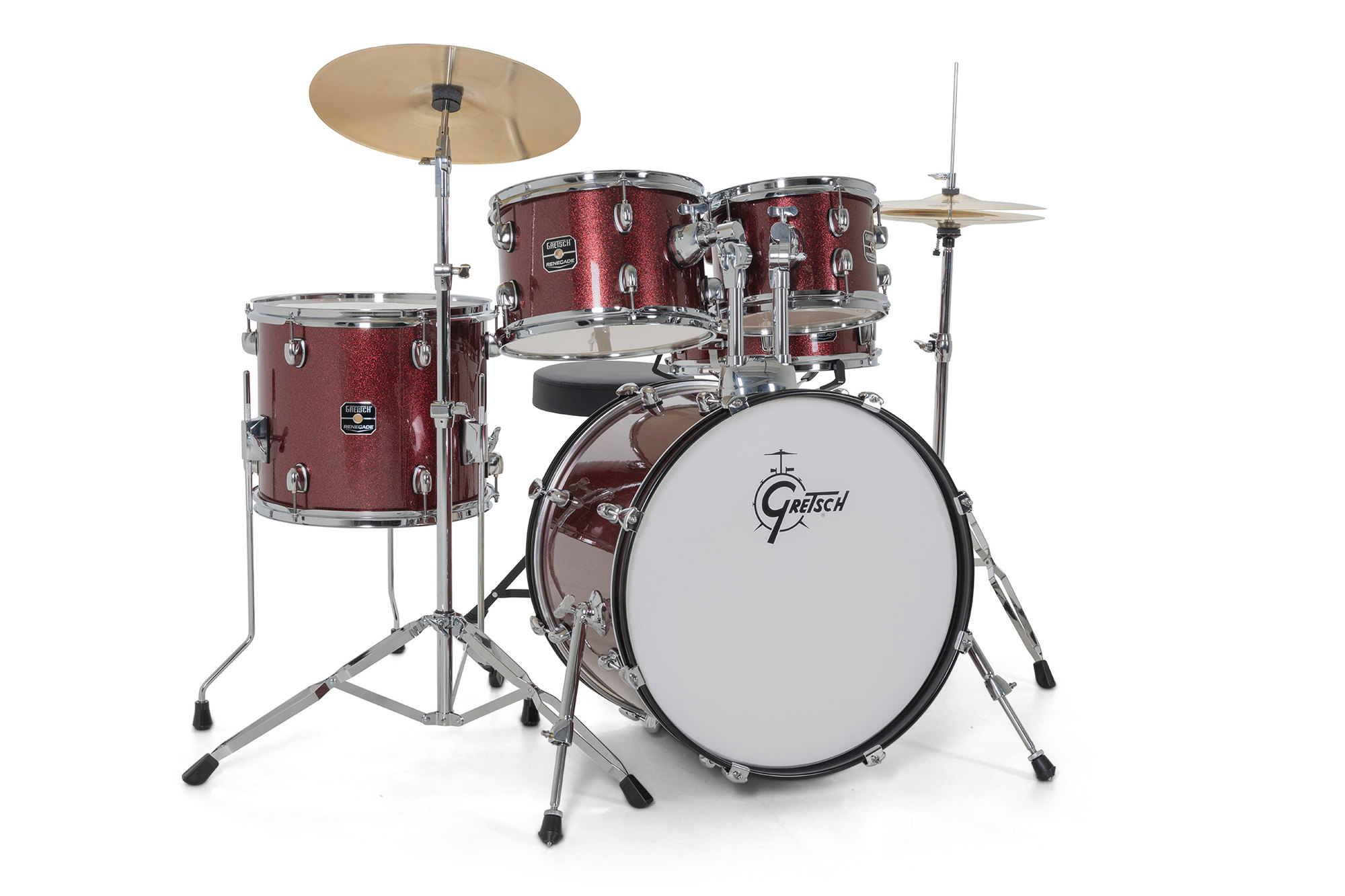 Gretsch Renegade 20'' - 5 FÛts - Ruby Sparkle - Fusion drum kit - Variation 2