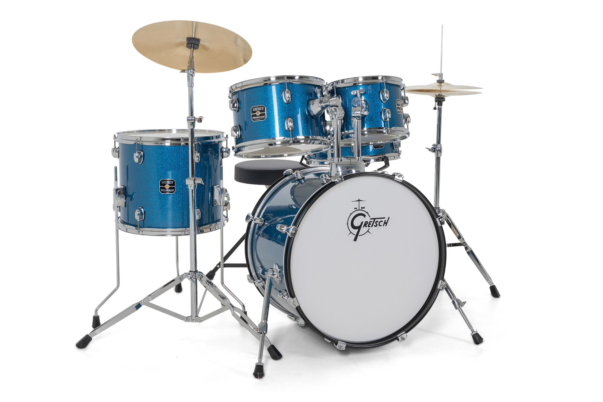 Gretsch Renegade 20'' - 5 FÛts - Blue Sparkle - Fusion drum kit - Variation 3