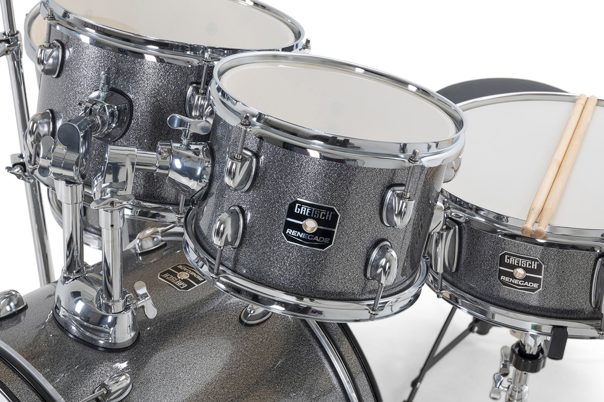 Gretsch Renegade 20'' - 5 FÛts - Grey Sparkle - Fusion drum kit - Variation 4
