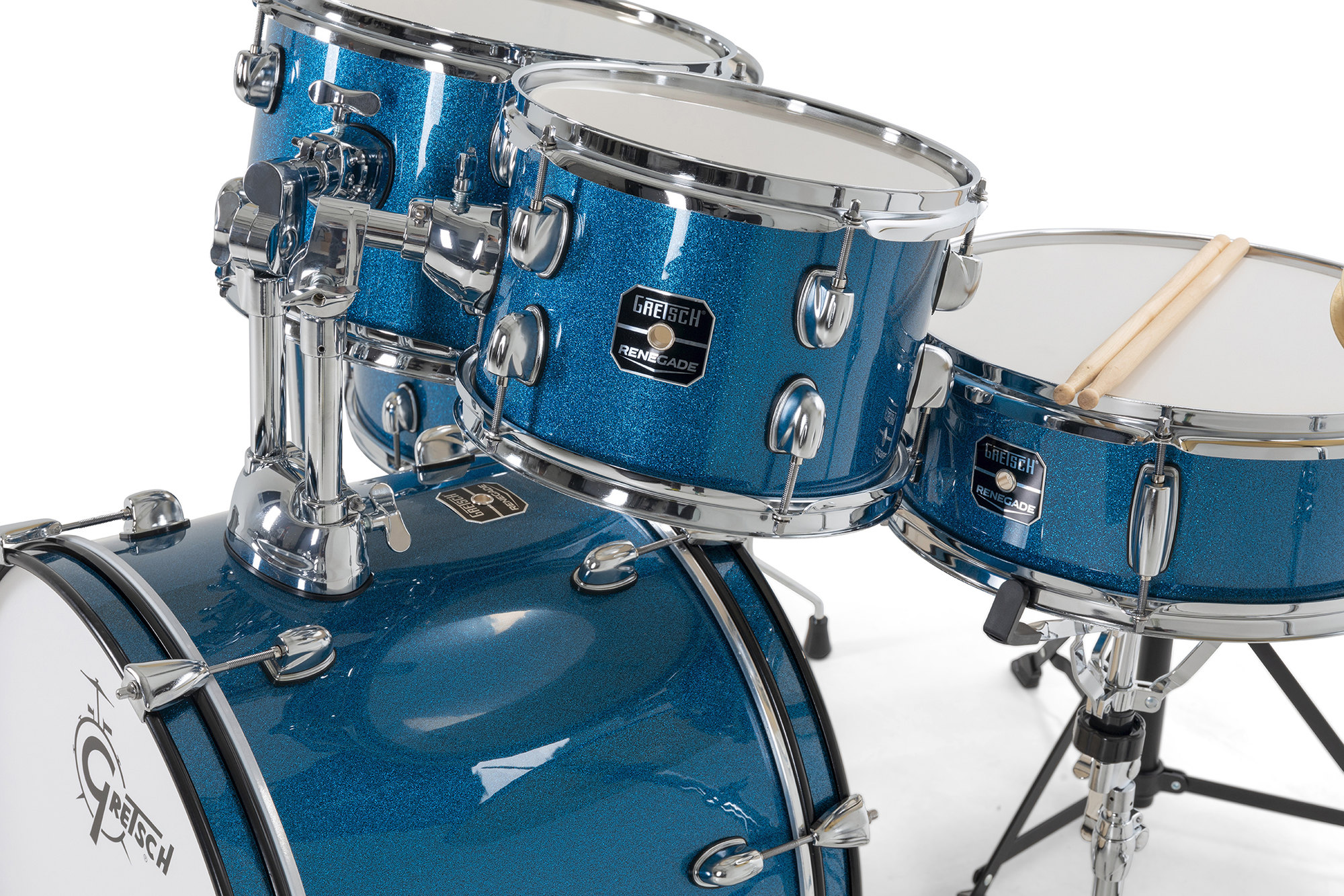 Gretsch Renegade 20'' - 5 FÛts - Blue Sparkle - Fusion drum kit - Variation 4