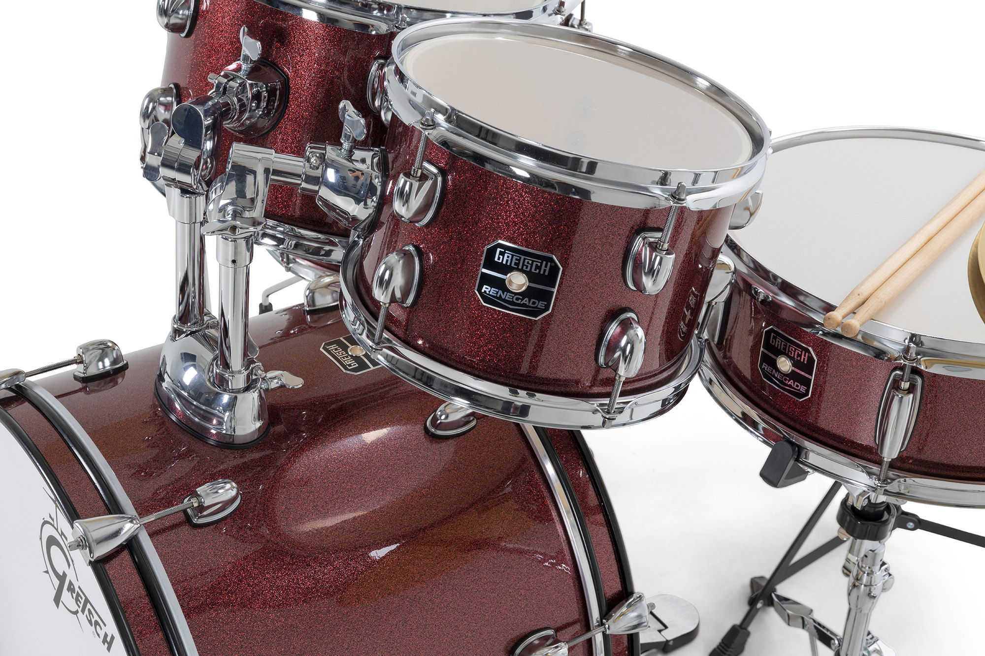 Gretsch Renegade 20'' - 5 FÛts - Ruby Sparkle - Fusion drum kit - Variation 7