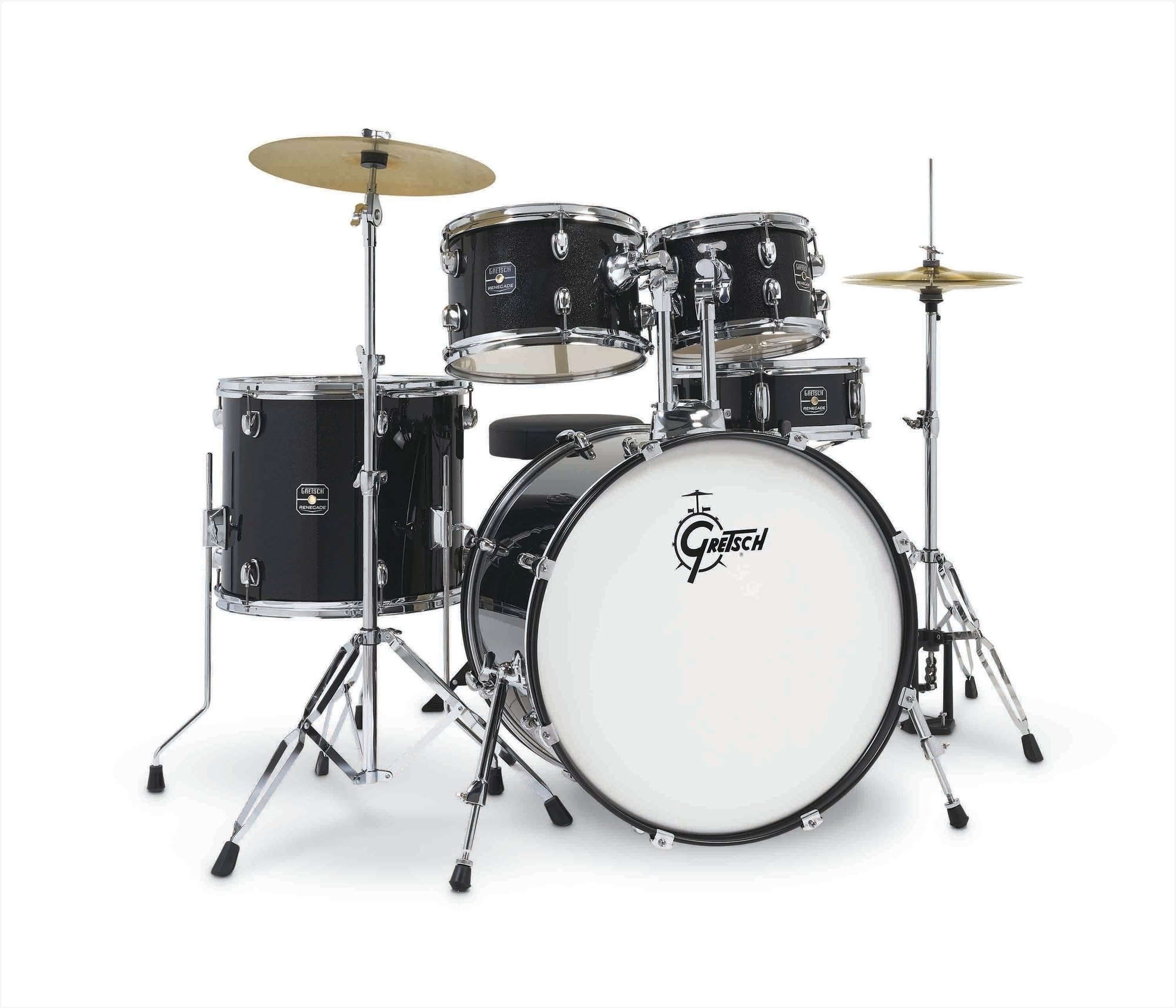Gretsch Renegade 22'' - 5 FÛts - Black Mist - Rock drum kit - Variation 7
