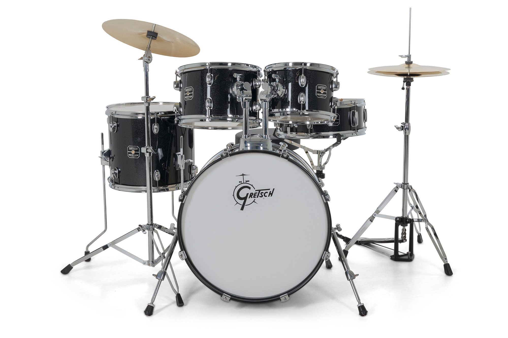 Gretsch Renegade Drum Set - 5 FÛts - Black Mist - Junior drum kit - Variation 1
