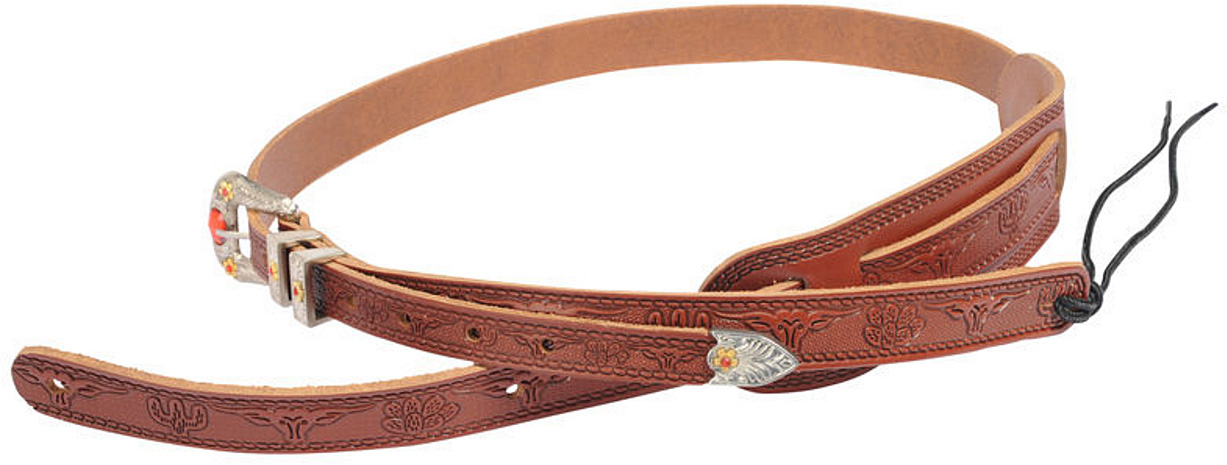 Gretsch Vintage Tooled Leather Guitar Strap Russet Cuir - Guitar strap - Variation 1