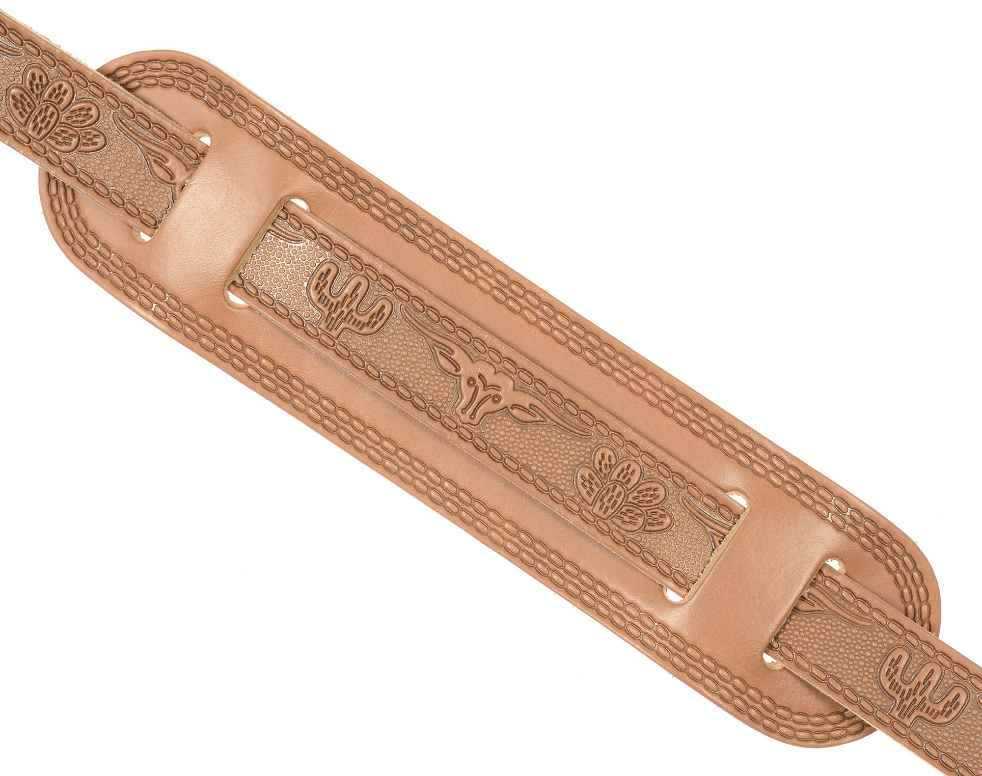 Gretsch Vintage Tooled Leather Guitar Strap Russet Cuir - Guitar strap - Variation 1