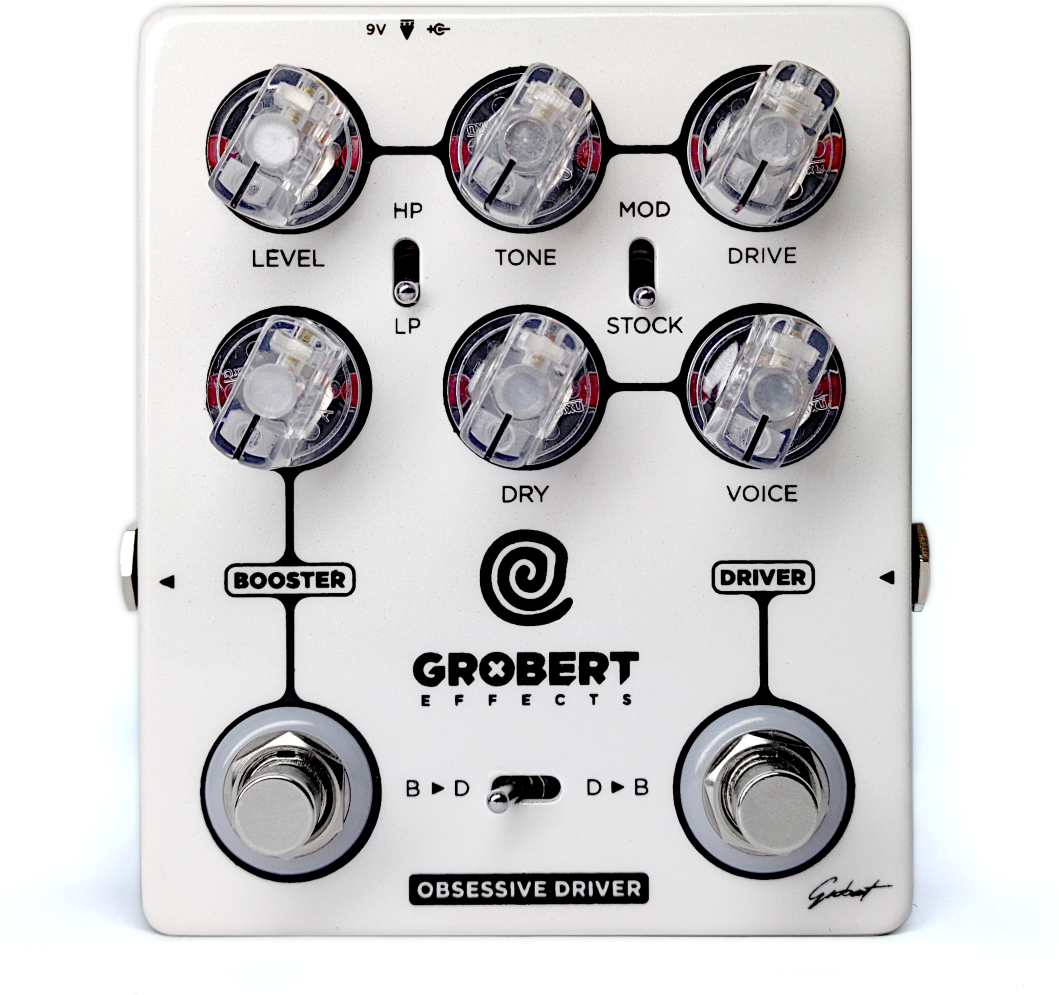 Grobert Effects Obsessive Driver - Overdrive, distortion & fuzz effect pedal - Main picture