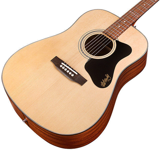 Guild Bob Marley A-20 Ltd Signature Dreadnought Epicea Acajou Pf - Natural - Acoustic guitar & electro - Variation 2