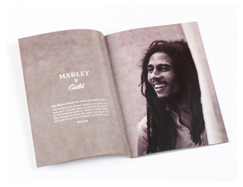 Guild Bob Marley A-20 Ltd Signature Dreadnought Epicea Acajou Pf - Natural - Acoustic guitar & electro - Variation 6