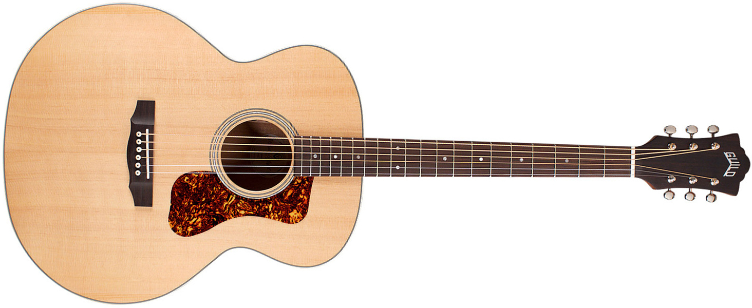 Guild Bt-240e Baritone Newark St Collection Jumbo Epicea Acajou Pf - Natural - Electro acoustic guitar - Main picture