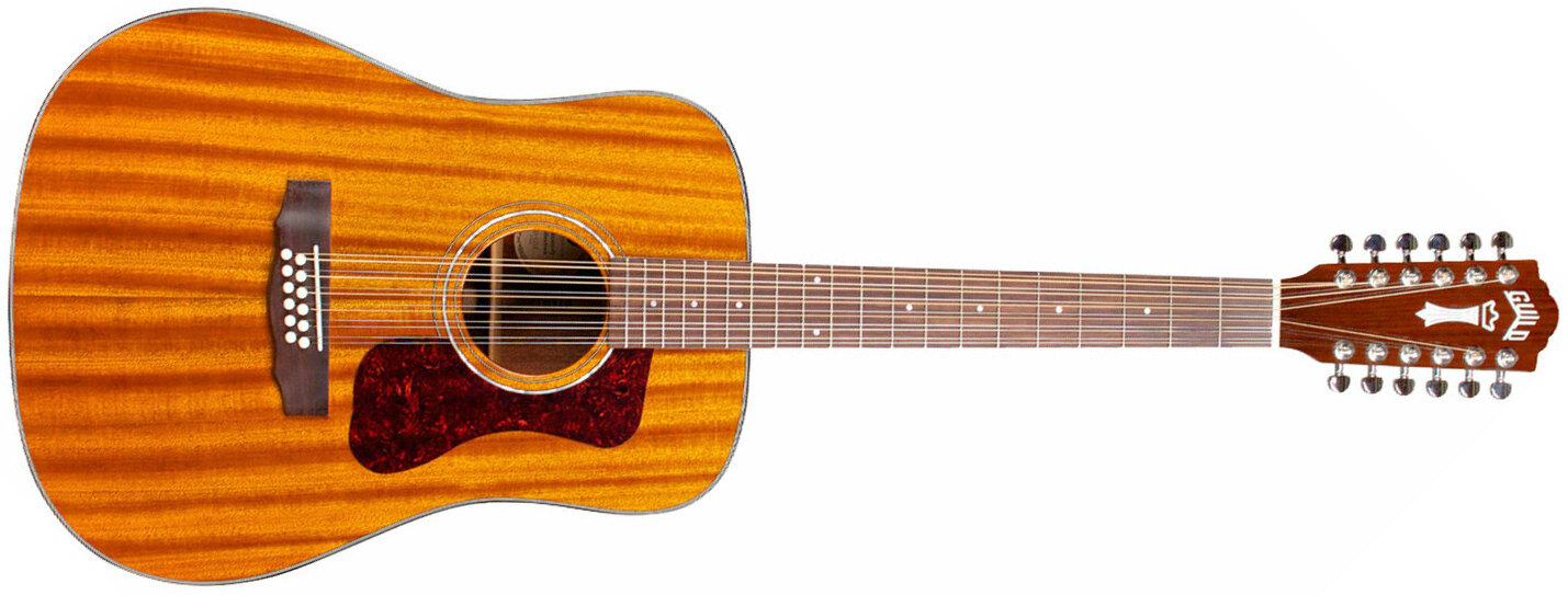 Guild D-1212 Westerly Dreadnought 12c Tout Acajou Rw - Natural - Acoustic guitar & electro - Main picture