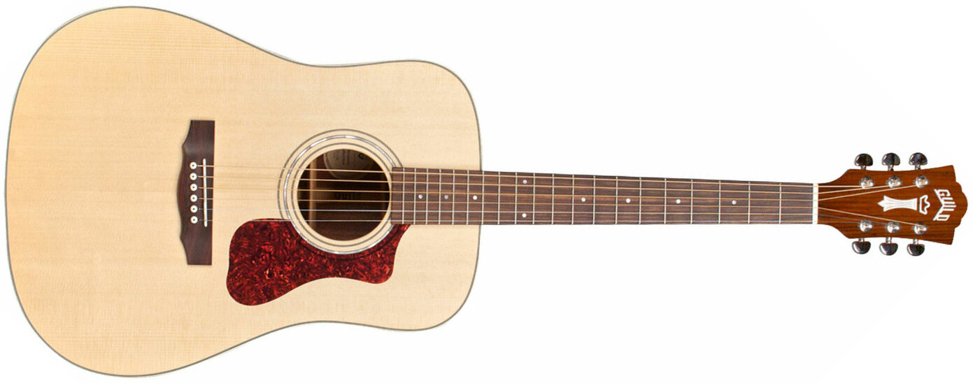 Guild D-140 Westerly Dreadnought Epicea Acajou Rw +etui - Natural - Acoustic guitar & electro - Main picture