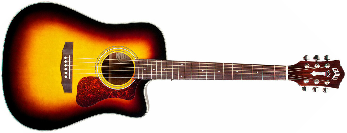 Guild D-140ce Westerly Dreadnought Cw Epicea Acajou Rw +housse - Sunburst - Electro acoustic guitar - Main picture