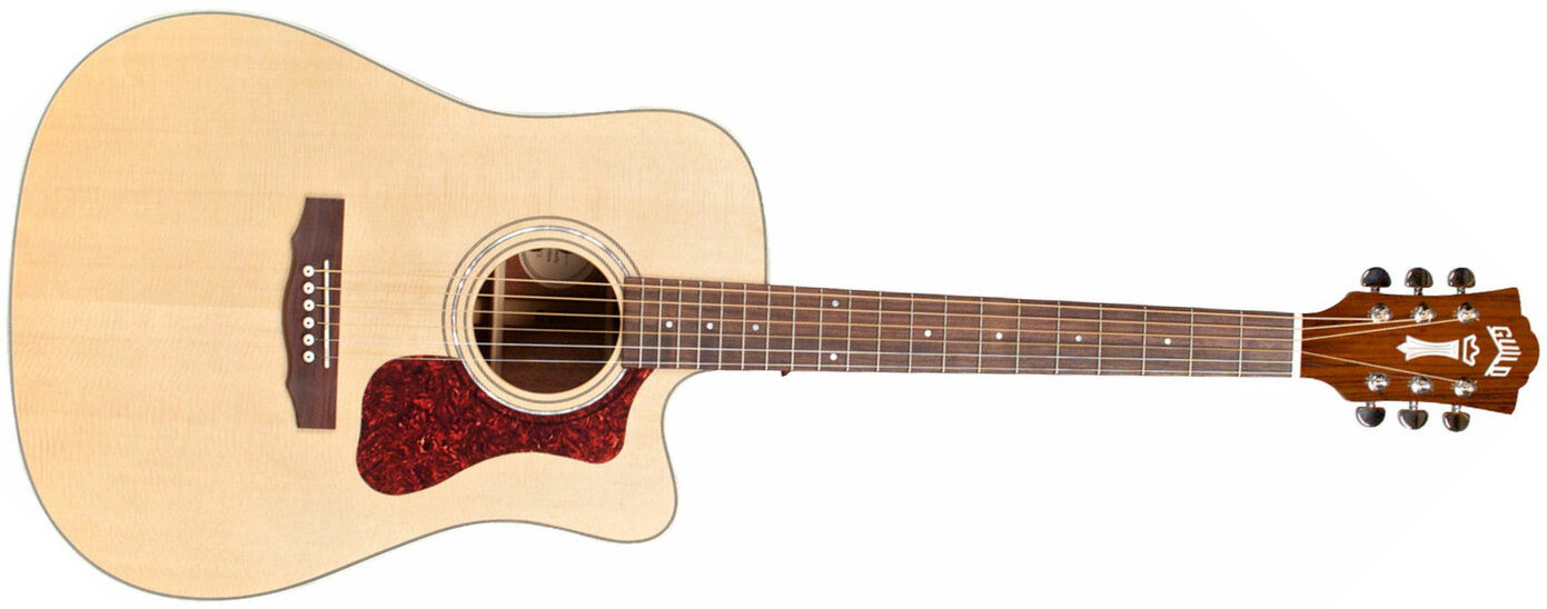 Guild D-140ce Westerly Dreadnought Cw Epicea Acajou Rw +housse - Natural - Acoustic guitar & electro - Main picture