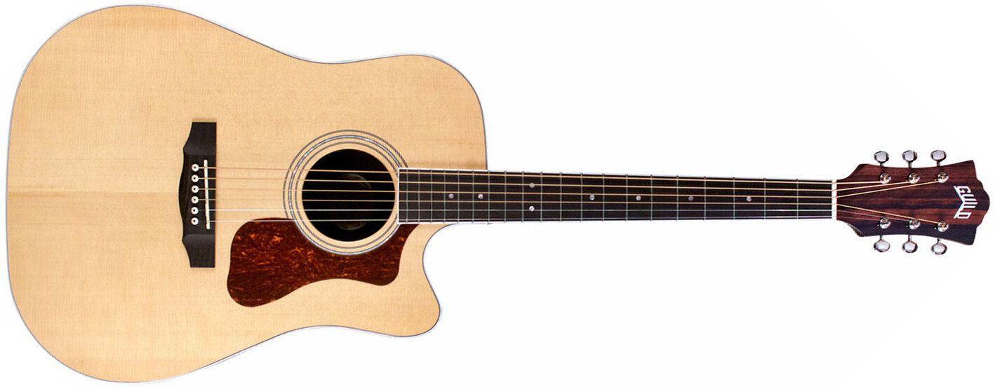 Guild D-260ce Deluxe Westerly Dreadnought Cw Epicea Ebene Pf - Natural - Electro acoustic guitar - Main picture
