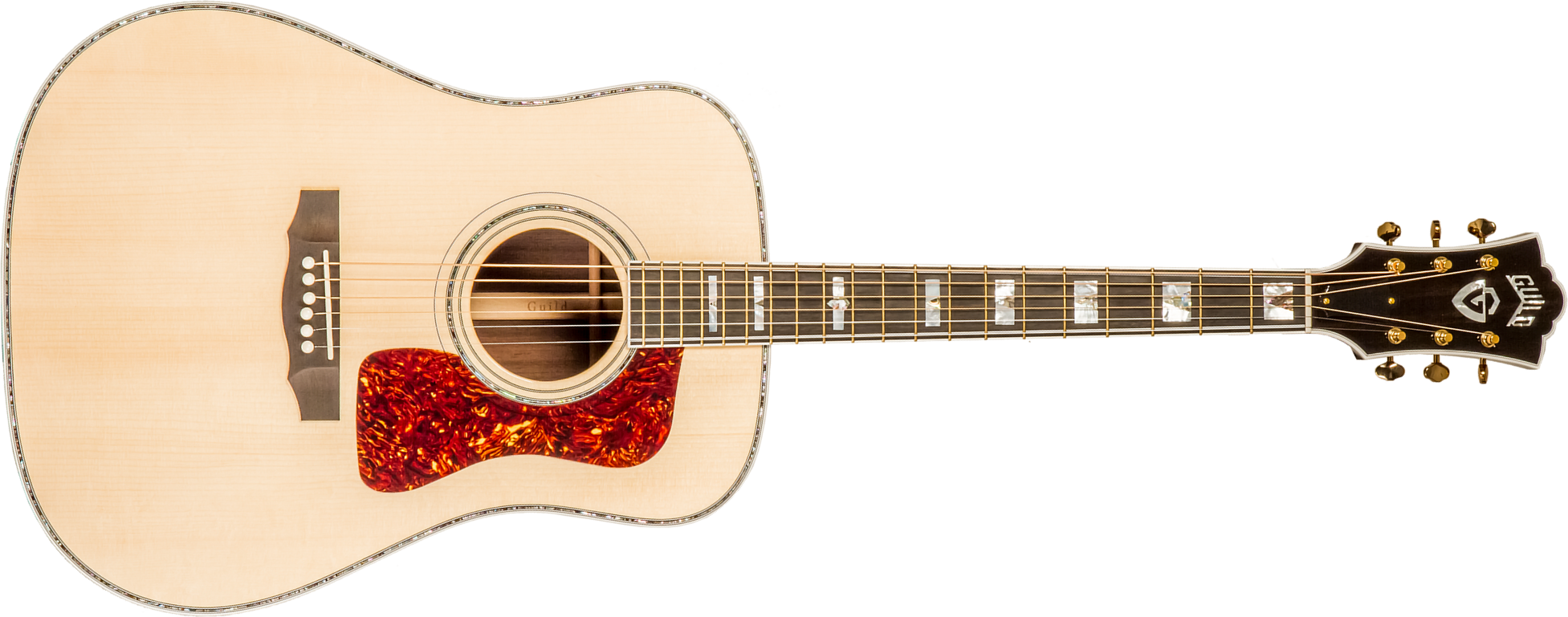 Guild D-55 70th Anniversary Gsr Ltd Usa Dreadnought Epicea Palissandre Rw #c231092 - Natural - Folk guitar - Main picture