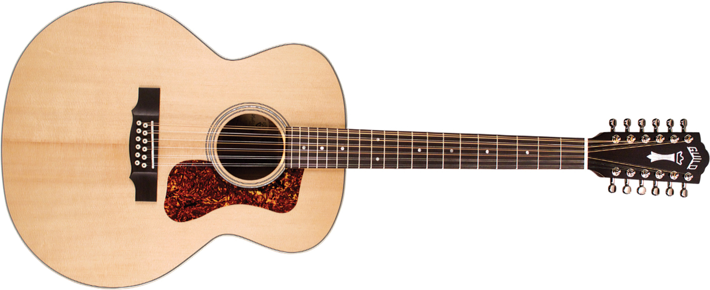 Guild F-1512 Westerly Jumbo 12c Epicea Palissandre Rw - Natural - Electro acoustic guitar - Main picture
