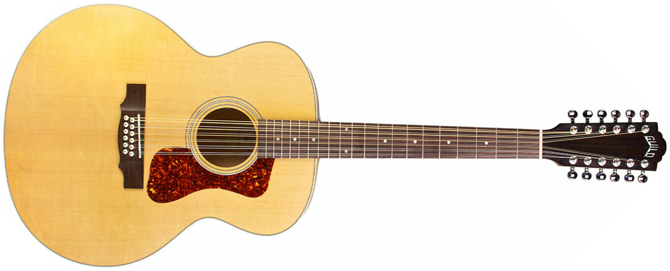 Guild F-2512e Maple Westerly Jumbo 12c Epicea Erable - Natural - Acoustic guitar & electro - Main picture